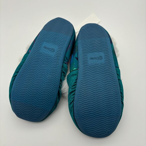 Disney Collection Kids Girls Frozen Anna Elsa Olaf Slip-On Slippers, Size 2/3 - Picture 4 of 4